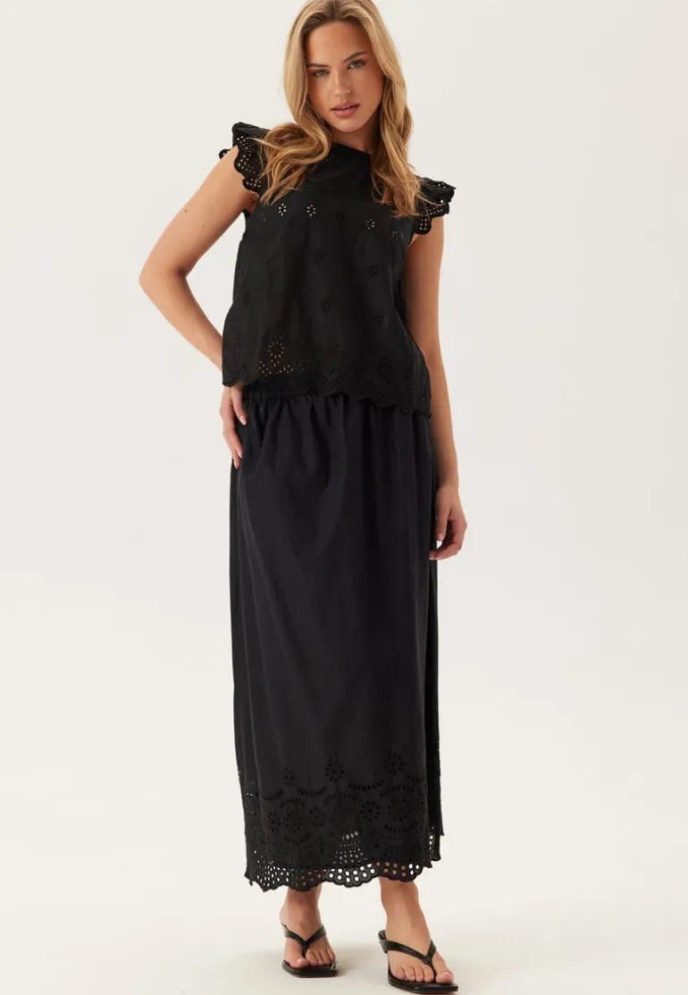Onllou Life Emb Long Skirt