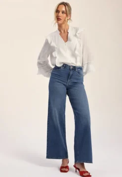 Onlmadison Blush HW Wide Denim