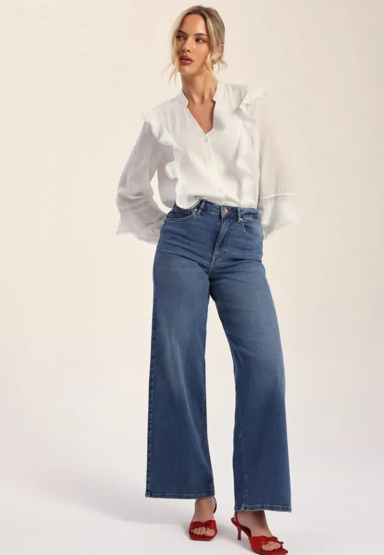 Onlmadison Blush HW Wide Denim