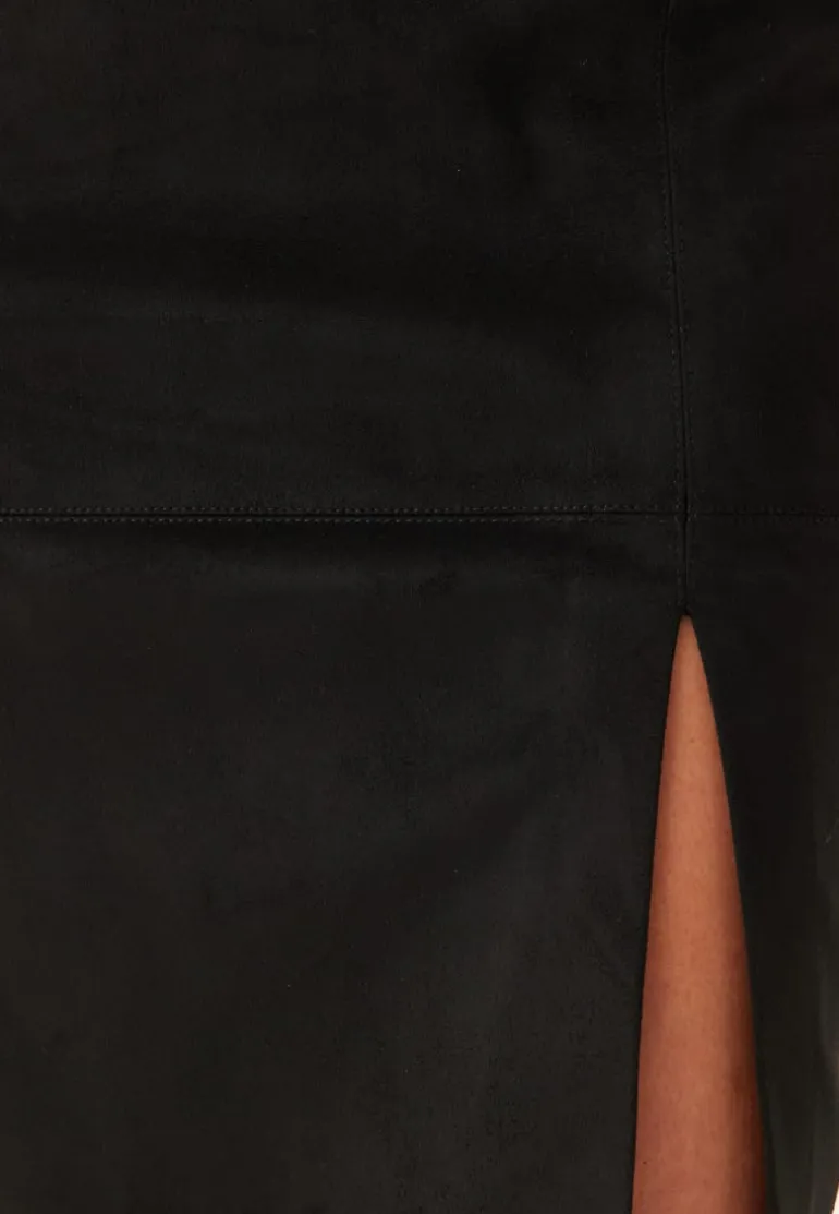 Onloline Life Faux Suede Skirt