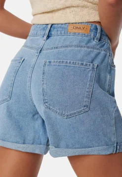 Onlvega HW Mom Dnm Shorts