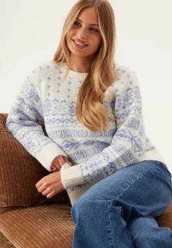 Onlxmas Nordic Ls O-neck Knt