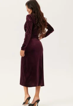 Overlap Velvet Dress