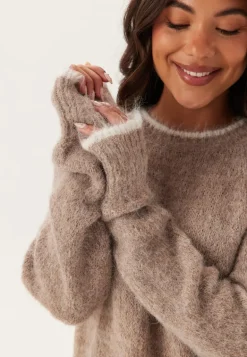 Pcivy Ls Contrast Knit Dress