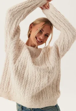 Pcjisa Ls O-neck Long Cabel Knit