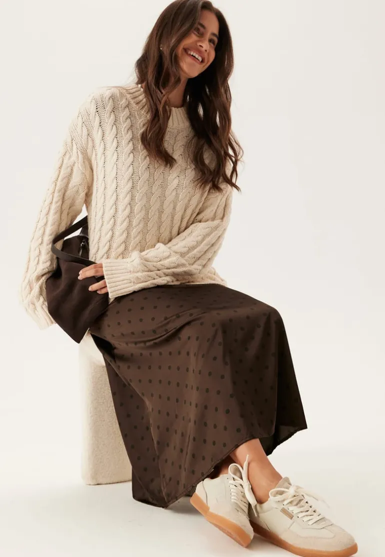 Pcjytta Hw Ankle Satin Skirt