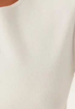 Pcmarie Ss O-neck Split Knit