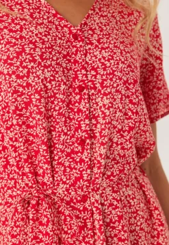 Pcnya Ss V-neck Midi Dress