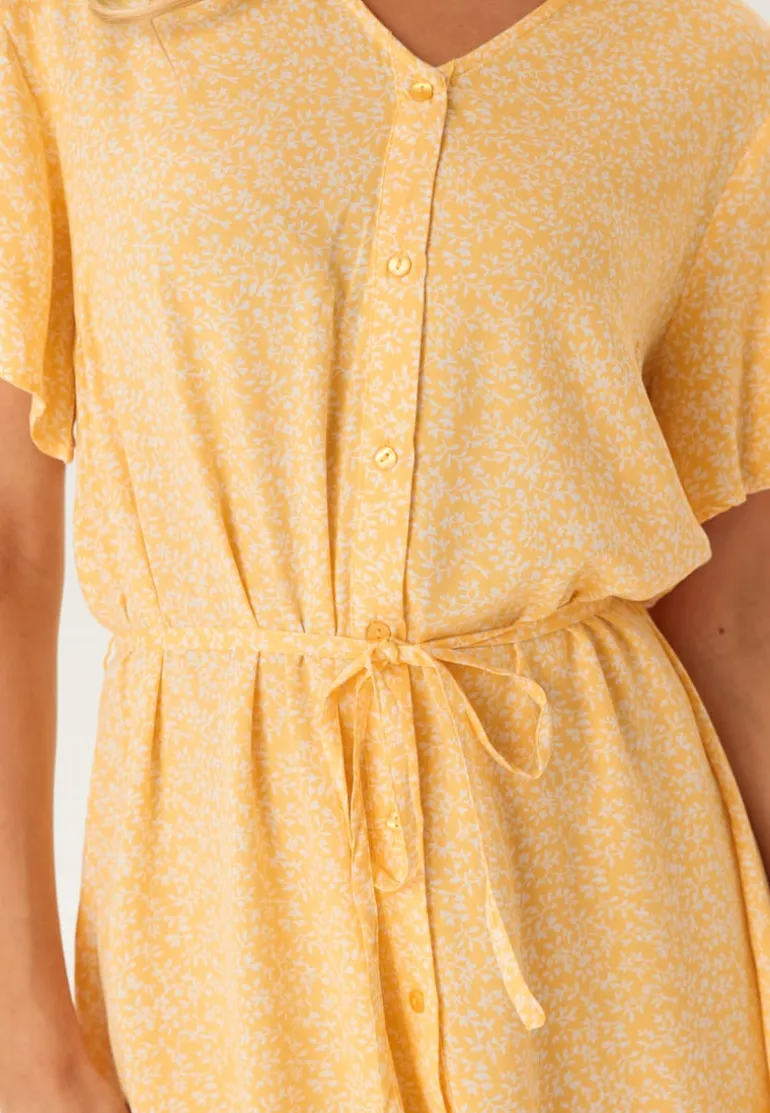 Pcnya Ss V-neck Midi Dress