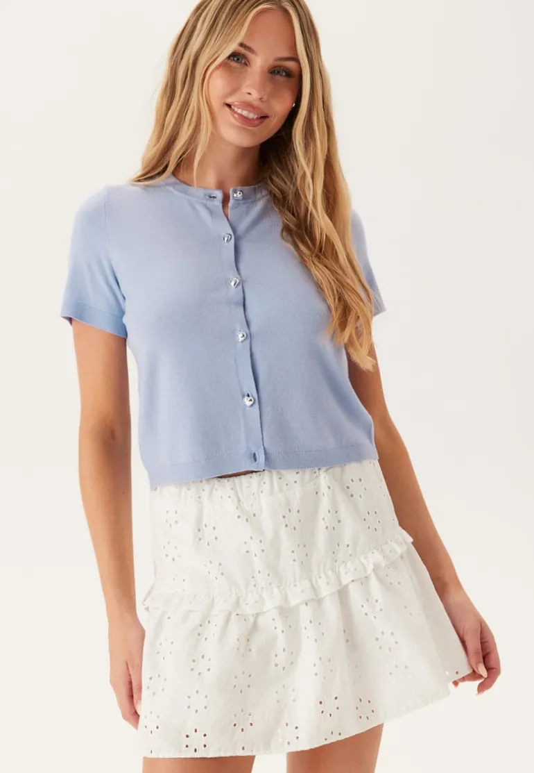 Pcorina Ss O-neck Knit Cardiga