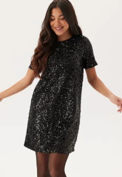 Pcserena Sequin Ss O-neck Dres