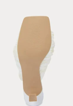 Pleated Front Heeled Sandal
