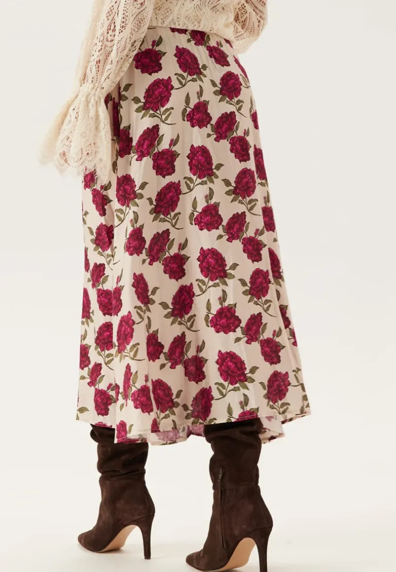Printed Midi Skirt