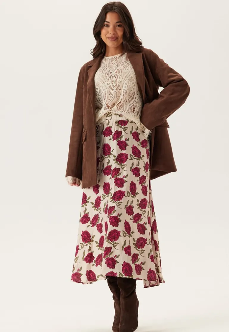 Printed Midi Skirt