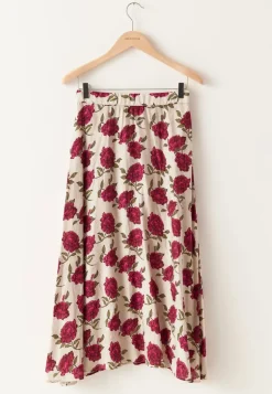 Printed Midi Skirt