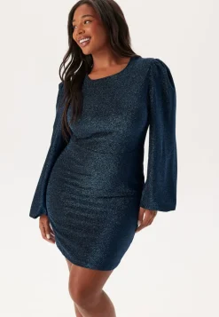 Puff Sleeve Sparkling Dress