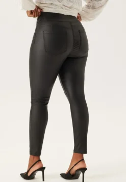 Push-up Coated Slim Trousers