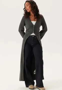 Rib Knitted Cardigan Dress