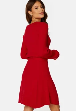 Rib Knitted Skater Dress