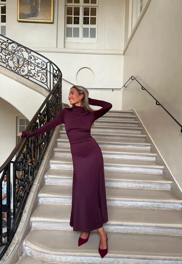 Ruched Long Dress
