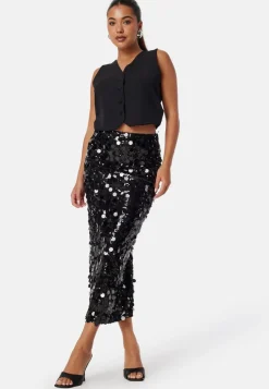 Sequin Ankle Skirt