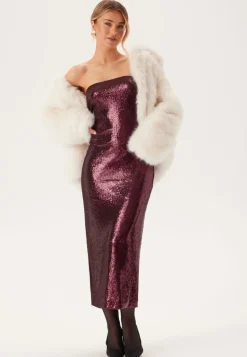 Sequin Bandeau Dress