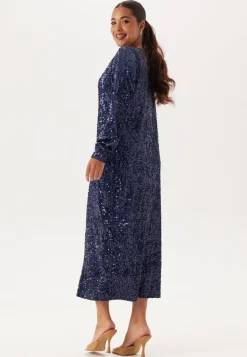 Sequin Long Midi Dress