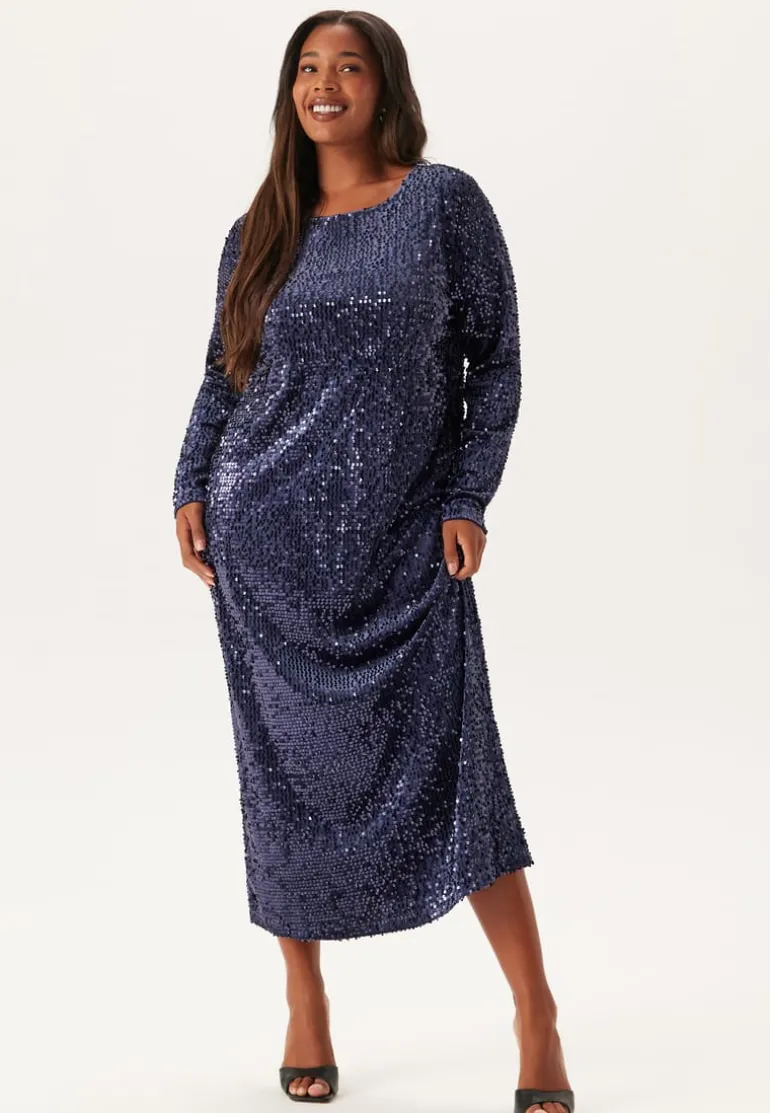 Sequin Long Midi Dress