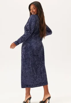 Sequin Long Midi Dress