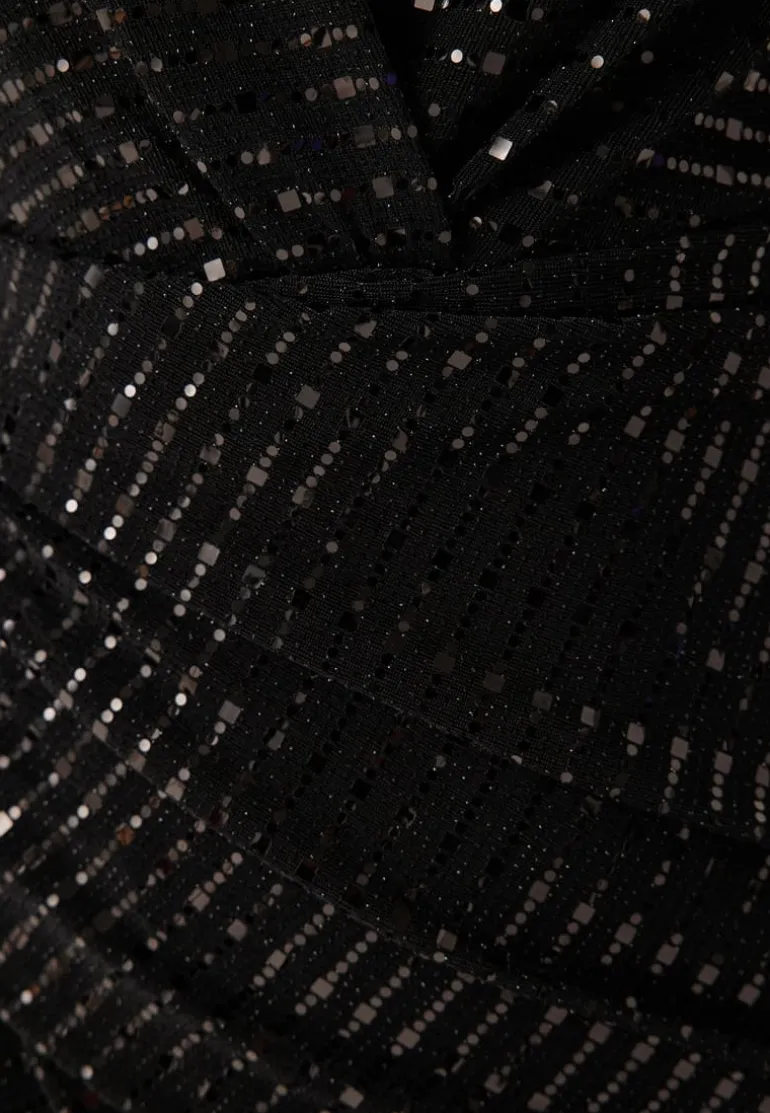 Sequin Rouch Maxi Dress