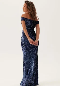 Sequin Velvet Sweetheart Maxi Dress
