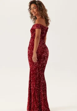 Sequin Velvet Sweetheart Maxi Dress