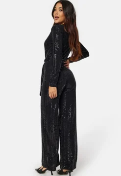 Sequin Wide Leg Jumpsuit