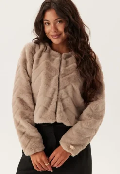 Short Party Faux Fur Jacket