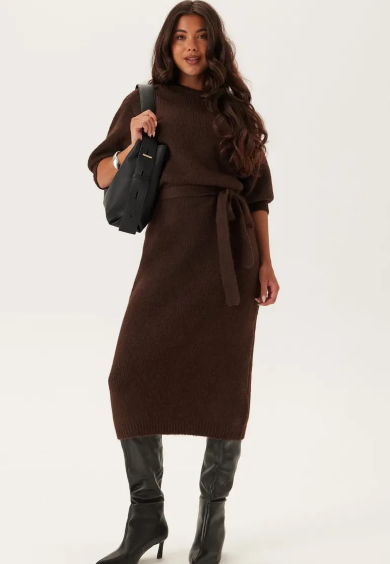 Short Sleeve Knitted Dress
