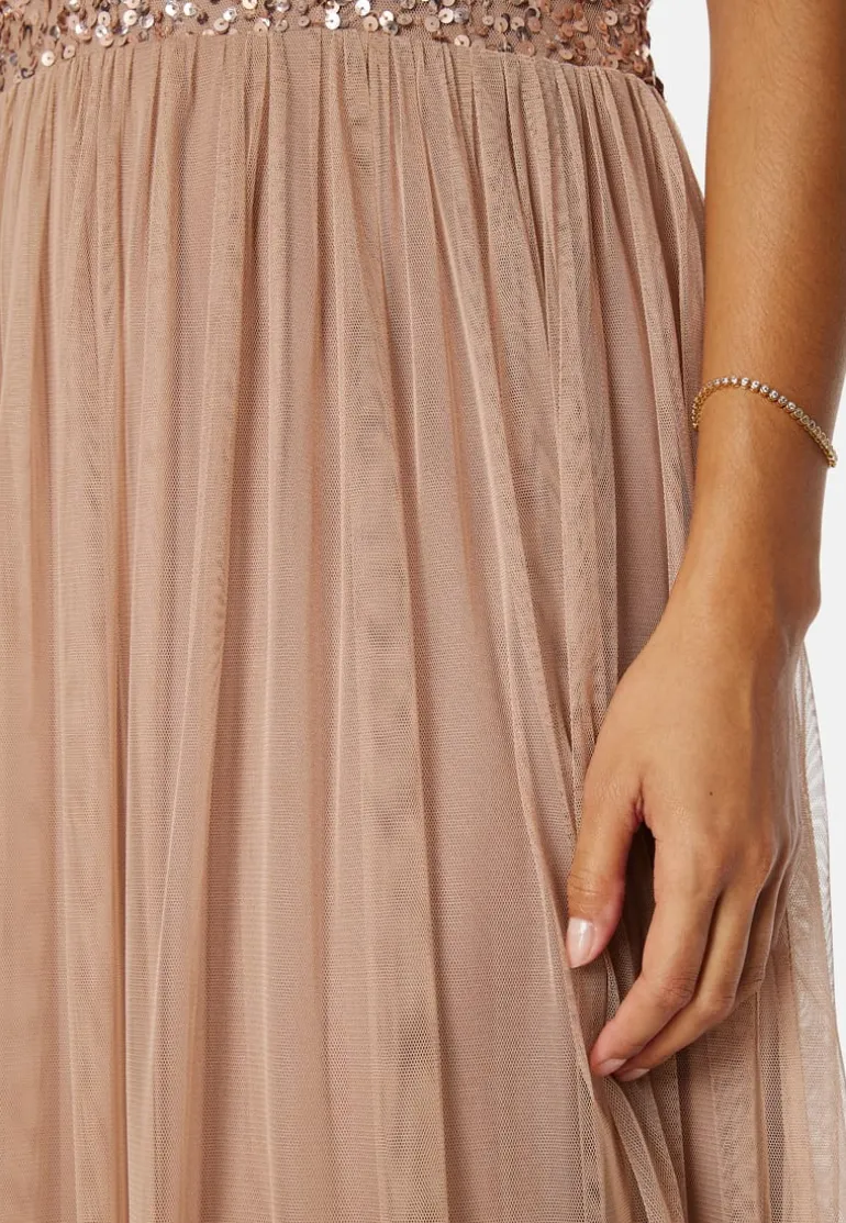 Short Sleeve Sequin Dress