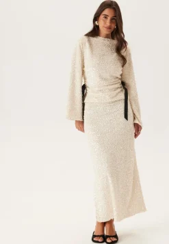 Side Slit Sequin Top