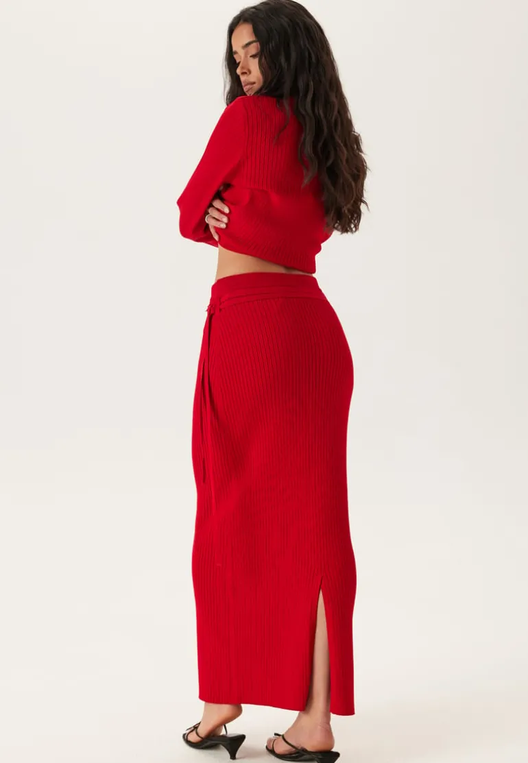 Slfcarly Mw Knit Ankle Skirt
