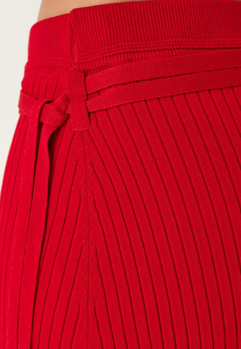 Slfcarly Mw Knit Ankle Skirt