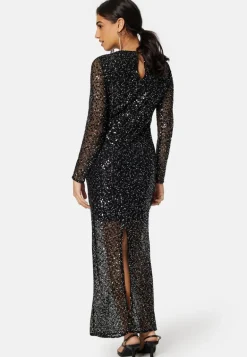 Slfnoel Ls Ankle Sequins dress