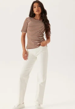 Slim Striped Ribb T-Shirt