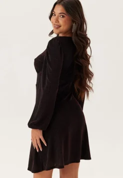 Sparkling Puff Sleeve Dress