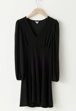 Sparkling Puff Sleeve Dress