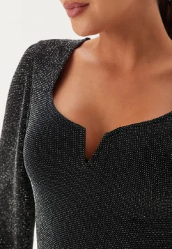 Sparkling Puff Sleeve Top