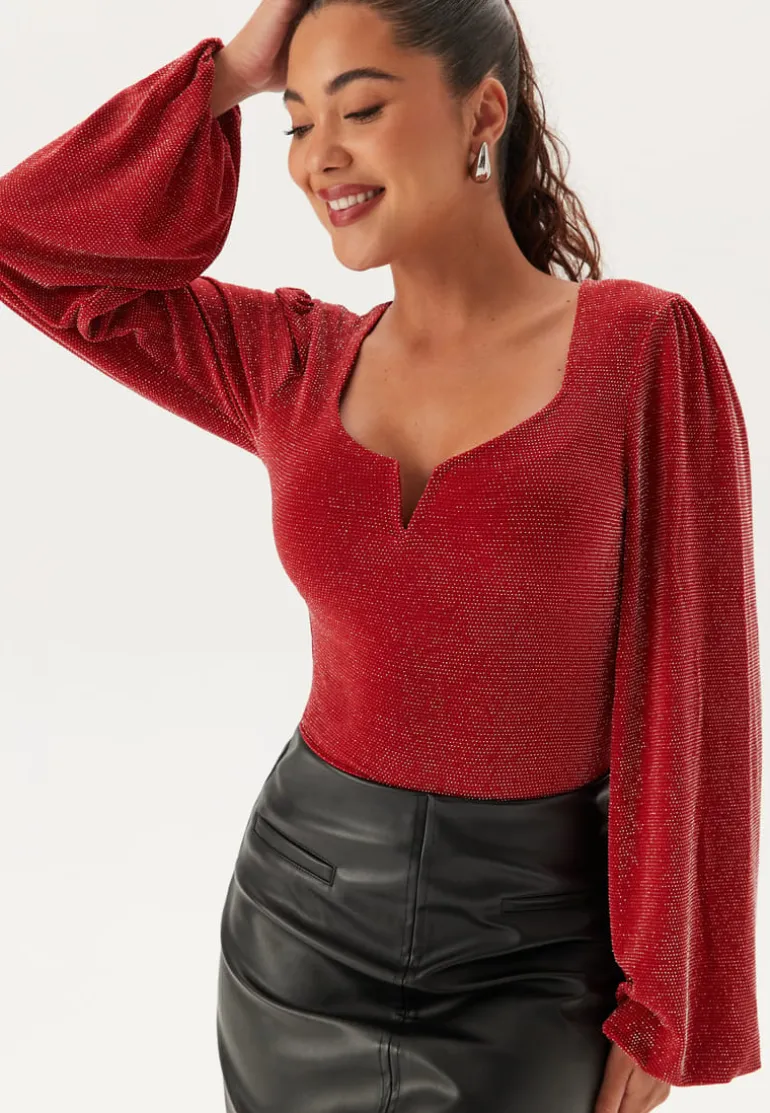 Sparkling Puff Sleeve Top
