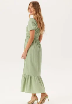 Square Neck Cotton Maxi Dress