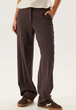 Straight High Waist Suit Trousers