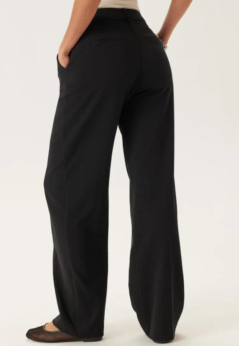 Straight High Waist Suit Trousers