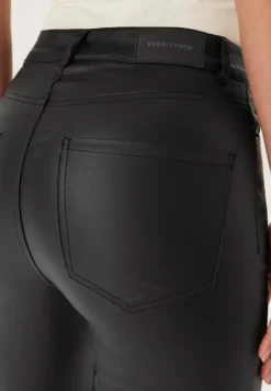 Straight Leg Coated Jeans