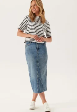 Stripe Boatneck ss T-shirt
